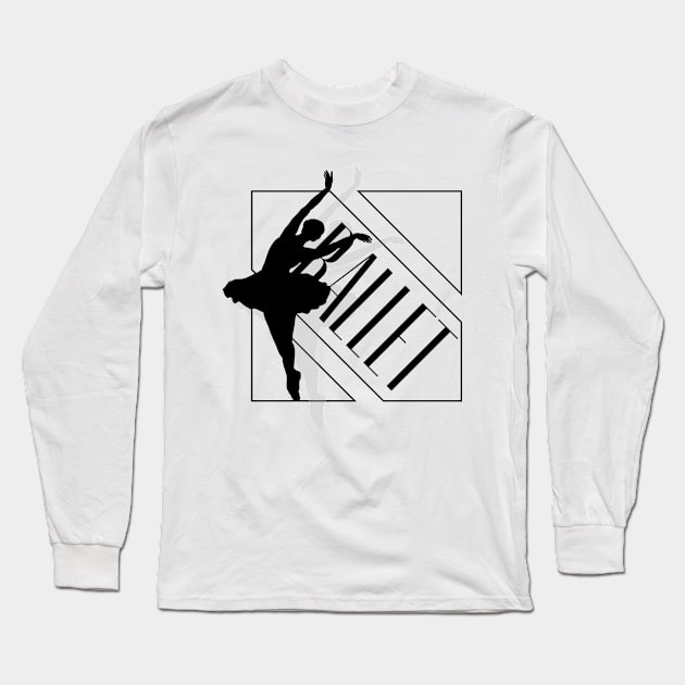 Beautiful ballerina gift Long Sleeve T-Shirt by Dancespread